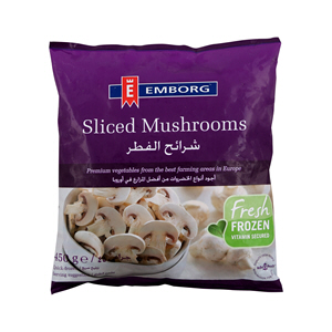 Emborg Sliced Mushrooms 450g Emborg Sliced Mushrooms 450g
