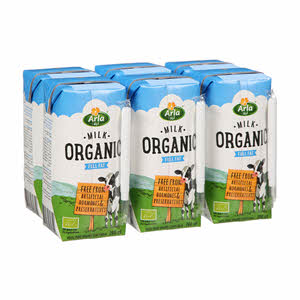 Arla Organic Milk Full Fat Multipack 200 ml Pack of 6