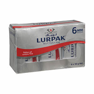 Lurpak Unsalted Mini Blocks 6 × 50 g