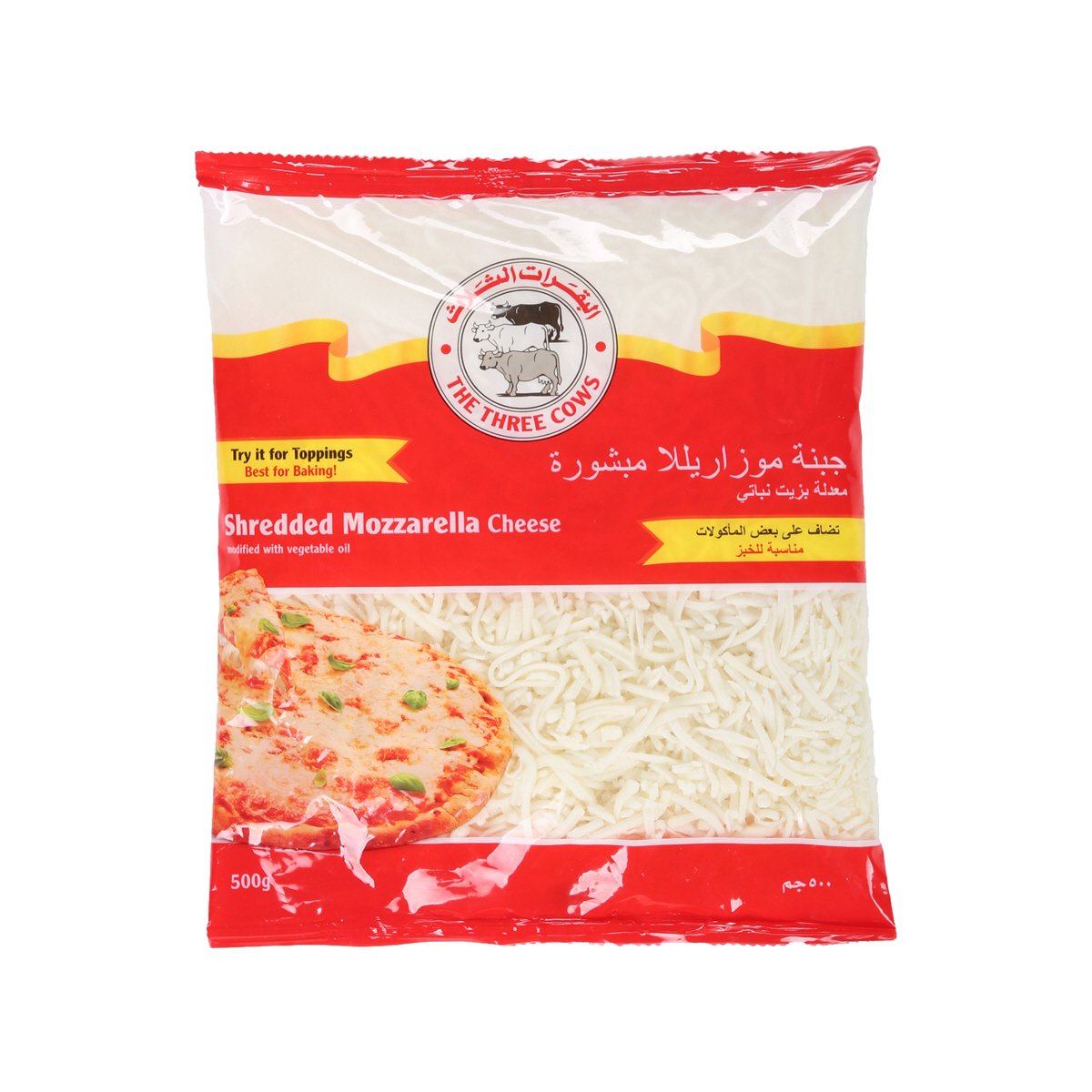 The Three Cows Shredded Pizza Topping 500g