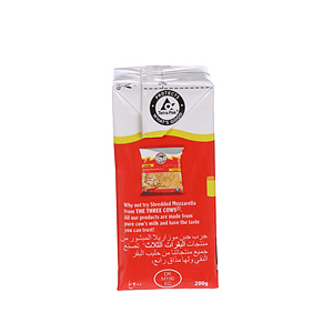 The Three Cows White Cheese Bricks Low Salt Red 200 g