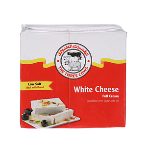 The Three Cows White Cheese Bricks Low Salt Red 500gm
