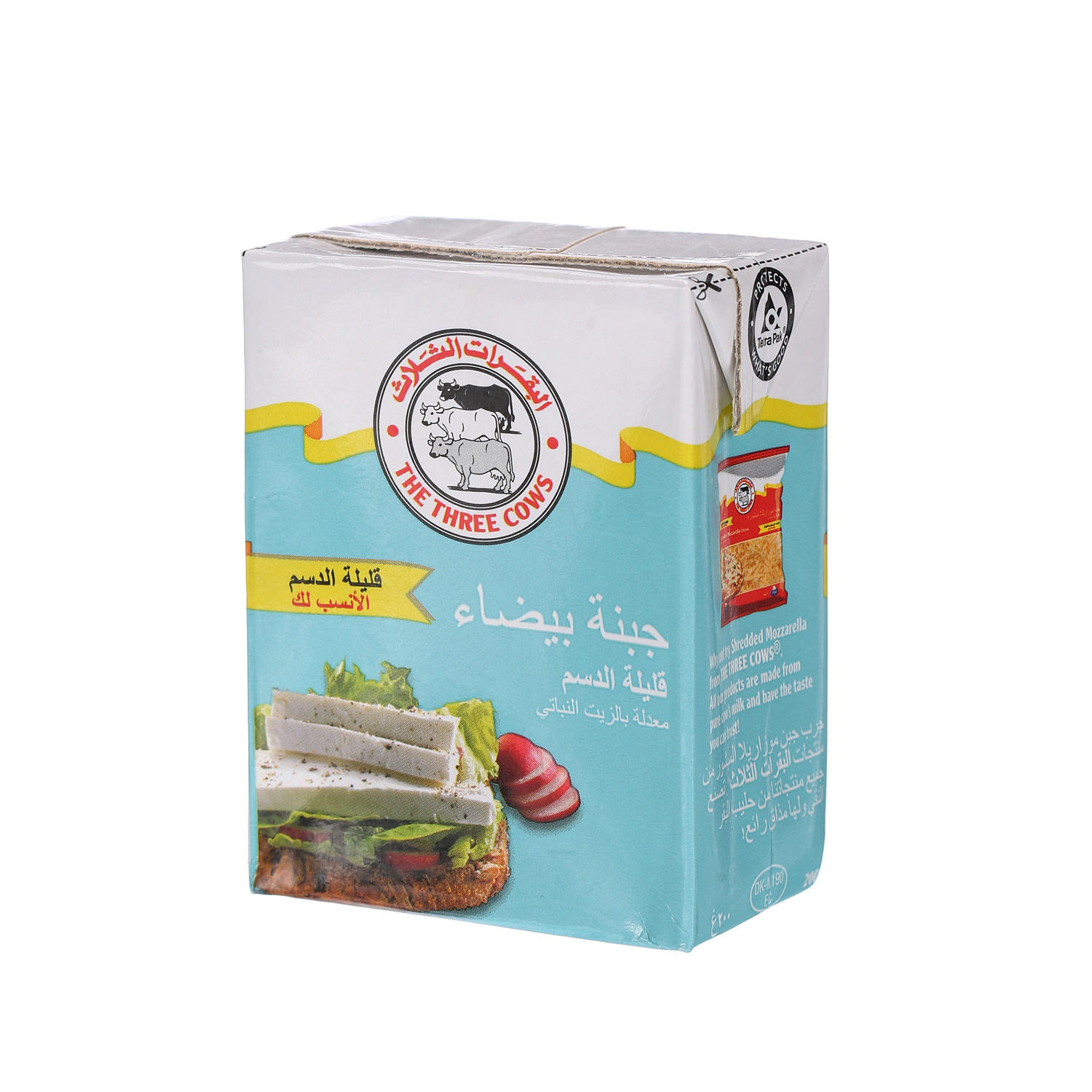 The Three Cows White Cheese Low Fat 200 g