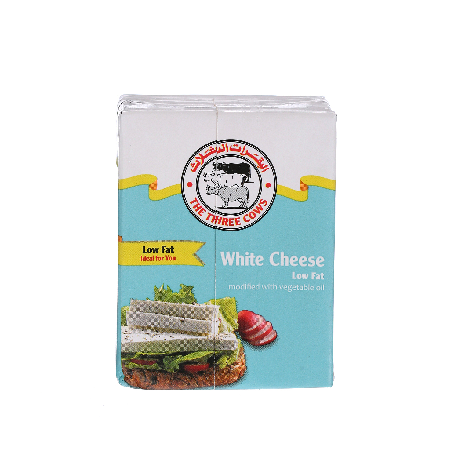 The Three Cows White Cheese Low Fat 200 g