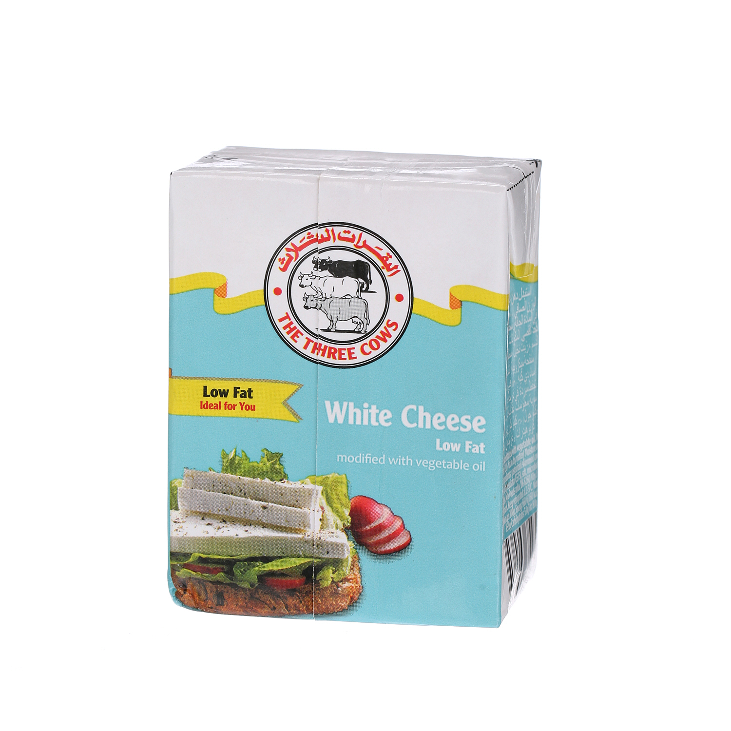 The Three Cows White Cheese Low Fat 200 g