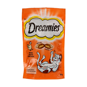 Dreamies Cat Food with Chicken 60 g