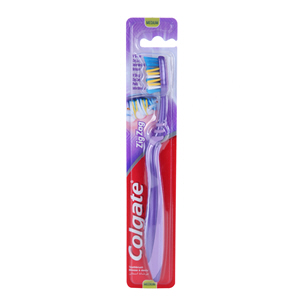 Colgate Zigzag Flexible With Tongue Cleaner Medium Toothbrush 1 Pieces