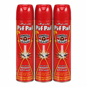 Pif Paf Fly & Mosquito Killer 400 ml × 2 + 1