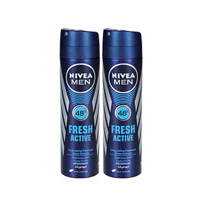 Nivea Deodorant Spray Fresh Men 2 x 150Ml Offer