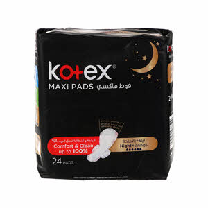 Kotex Maxi Night Time Pads 24Wings