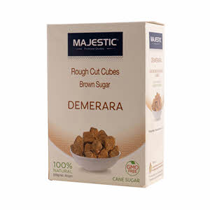 Majestic Demarara Rough Cut Cubes Brown Sugar 500gm