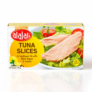 Al Alali Tuna Slices Pepper & Lemon Sunflower Oil 100 g