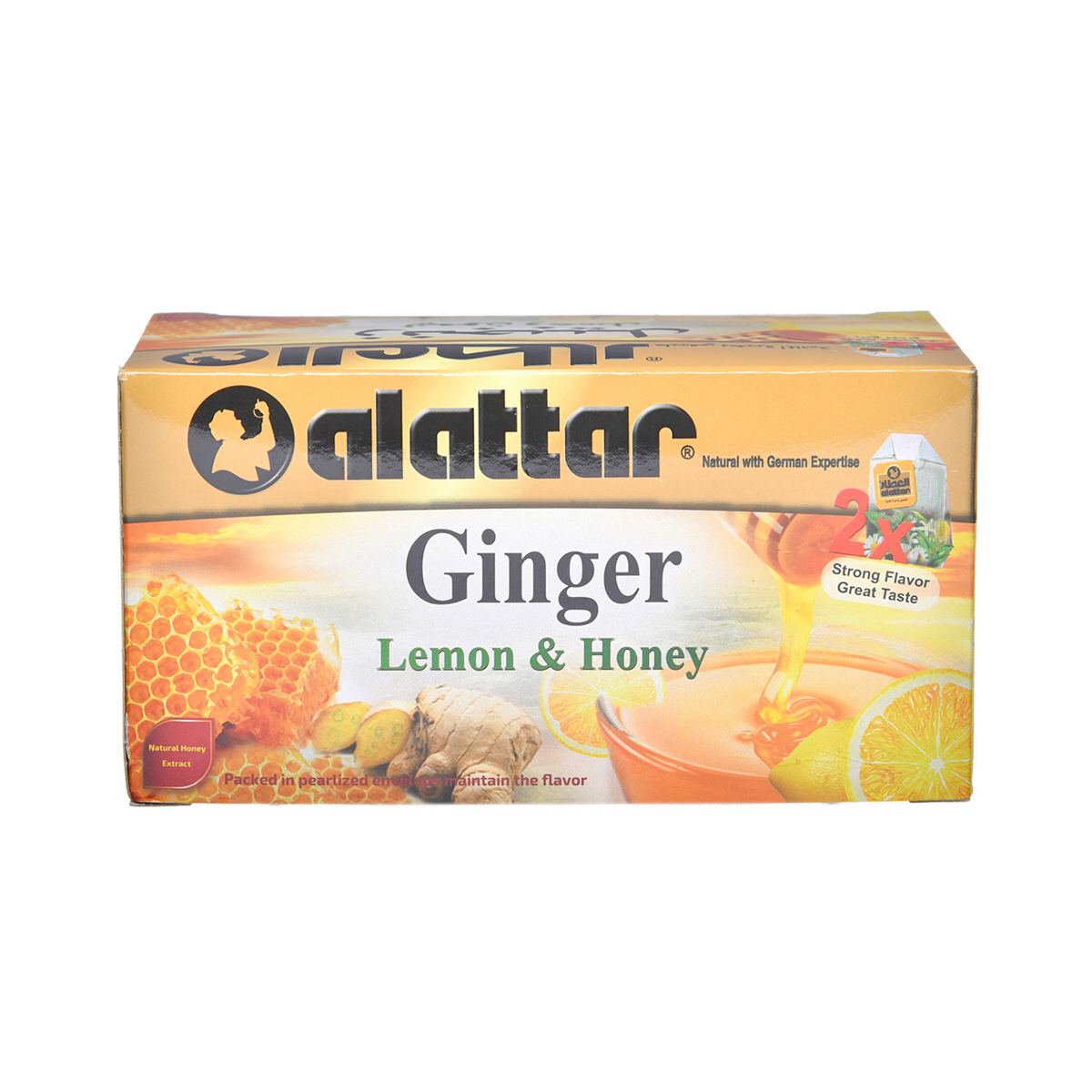 Alattar Al Attar Tea Ginger Honey & Lemon 30 g × 20 Pack | Sharjah Co-operative ...