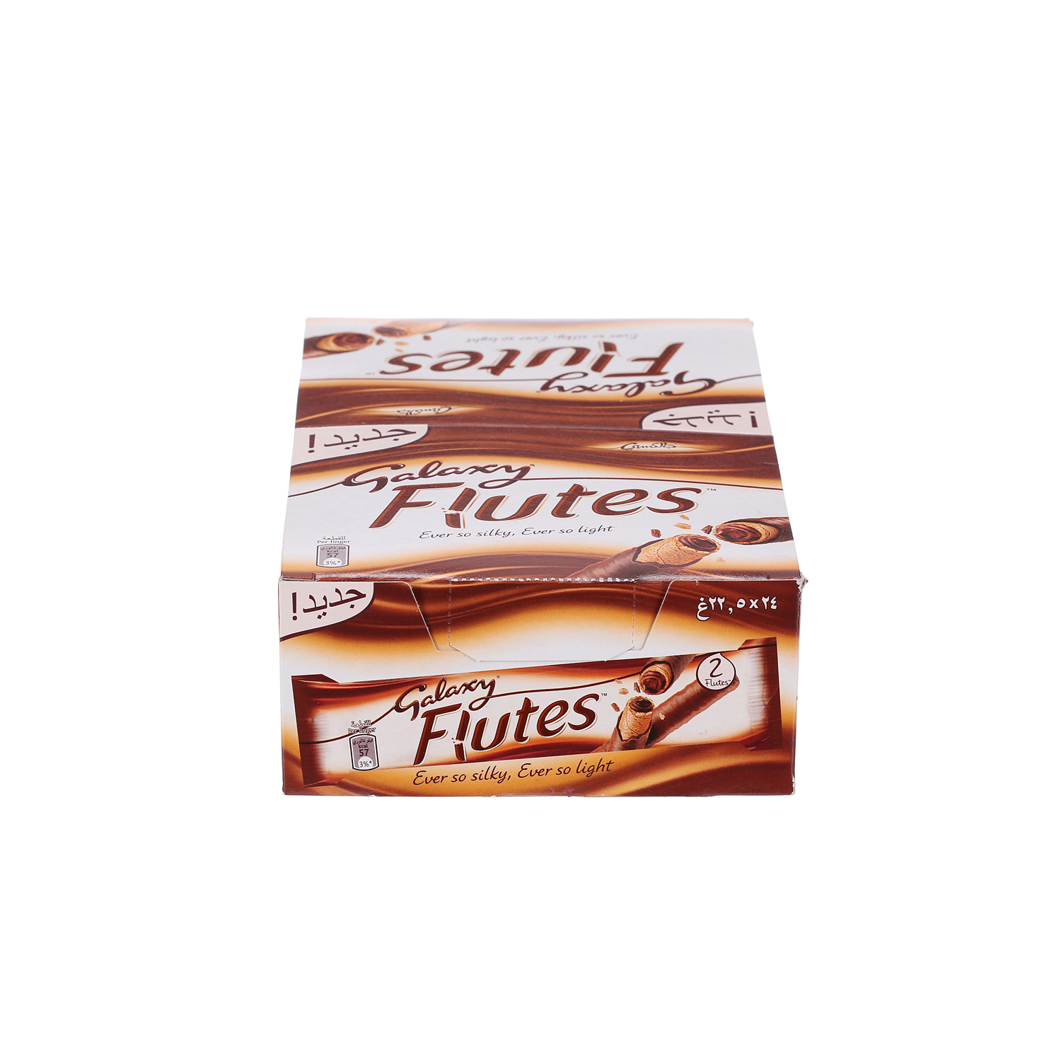 Galaxy Flutes Chocolate Twin Finger 22.5 g × 24 Pack