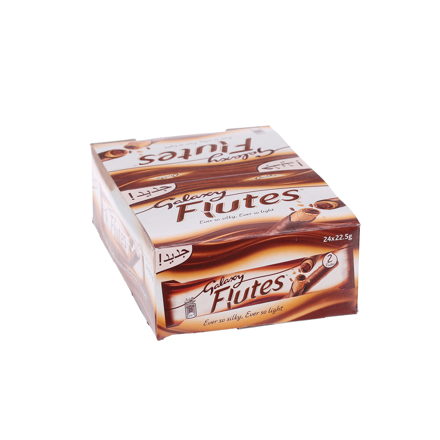 Galaxy Flutes Chocolate Twin Finger 22.5 g × 24 Pack