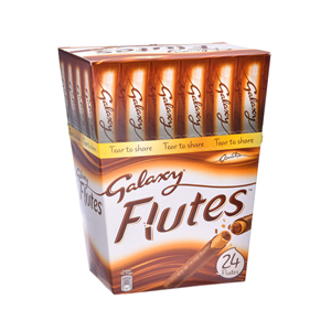 Galaxy Choco Flutes Single Share Pack 24 Pieces