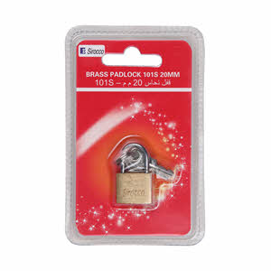 Sirocco Brass Padlock 101S 20mm