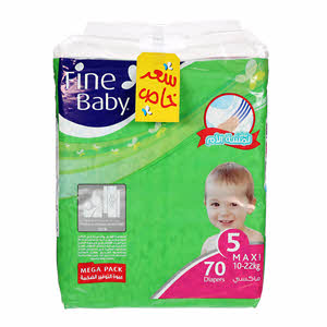 Fine Baby Diaper Super Dry Maxi 70'S Off