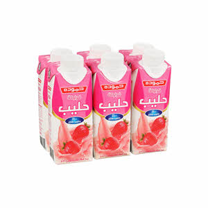 Hammoudeh Flavored Milk S.Berry 250ml X 6