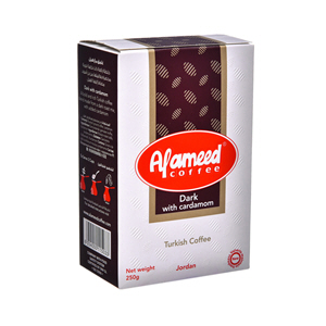Al Ameed Turkish Coffee Dark With Cardamom 250 g