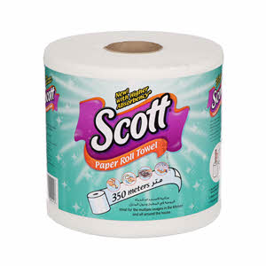 Scott Toilet Paper Kitchen Maxi Roll 300 + 50 m