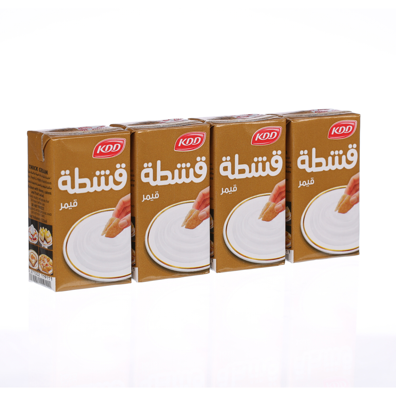 Kdd Thick Cream 125 ml × 4 Pack