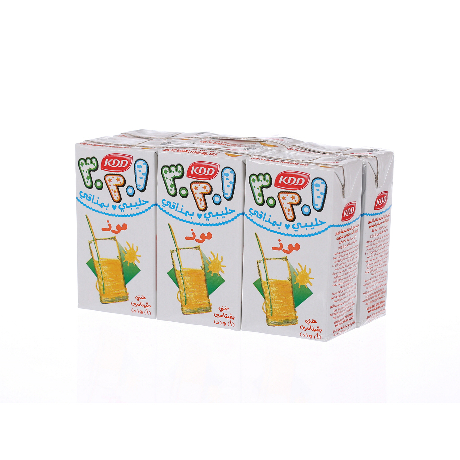 Kdd 123 Banana Milk 125 ml × 6 Pack
