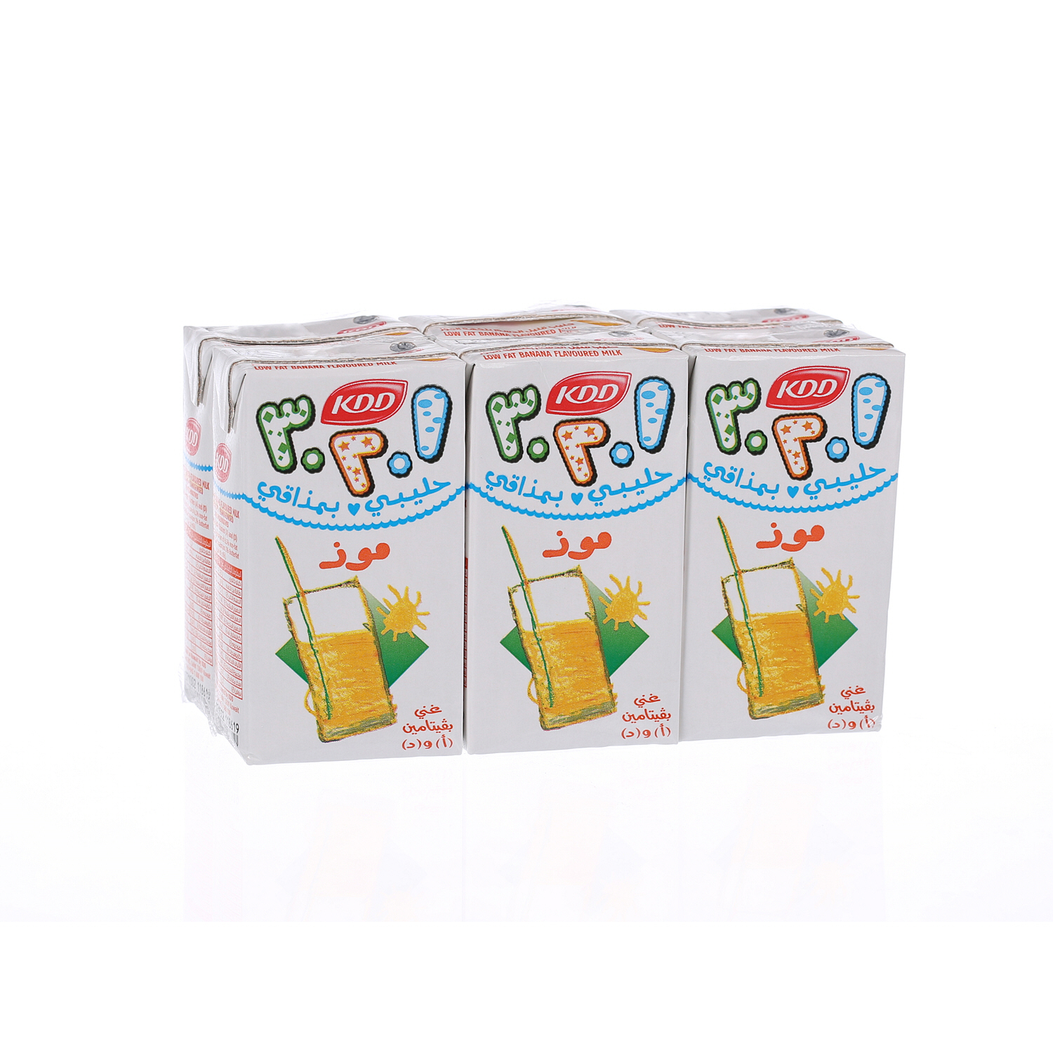 Kdd 123 Banana Milk 125 ml × 6 Pack