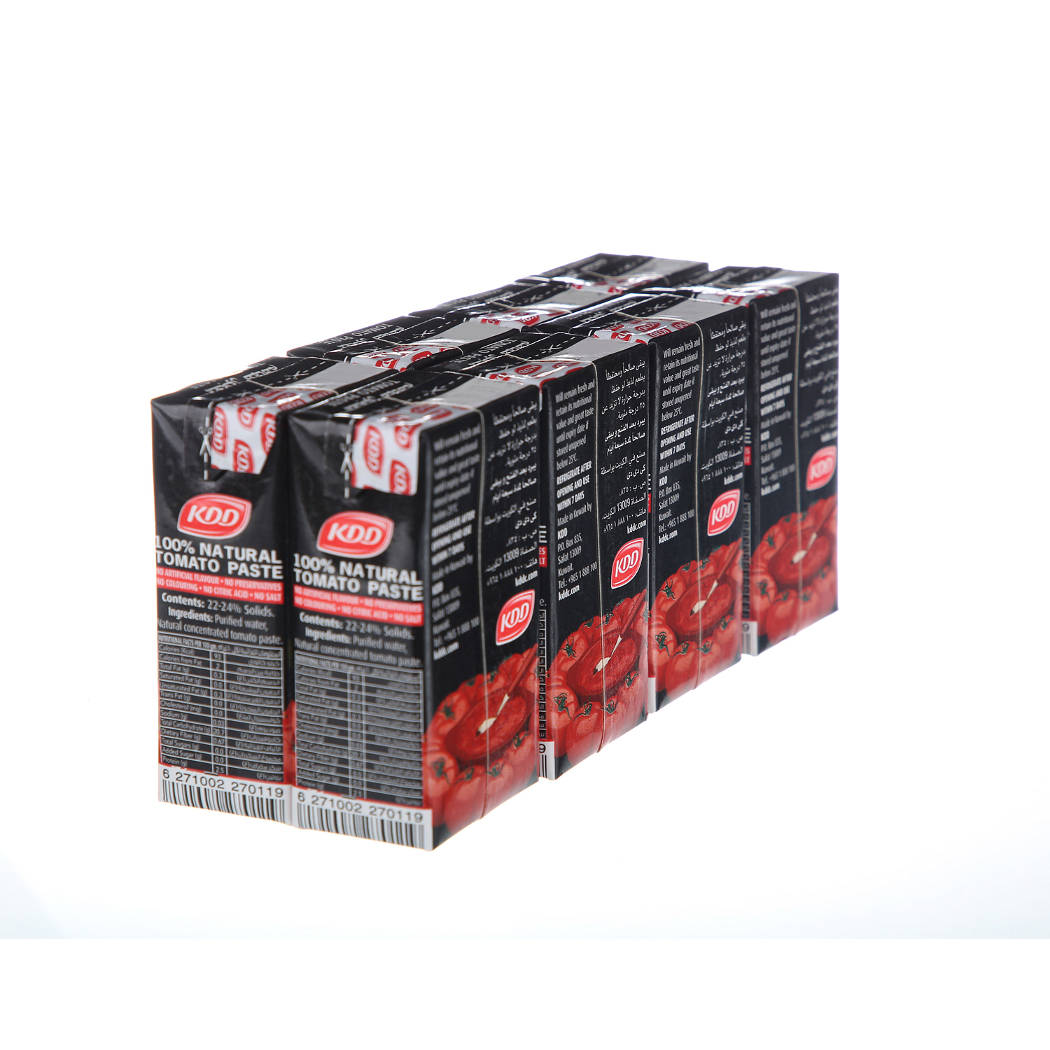 Kdd Tomato Paste 135 g × 8 Pack