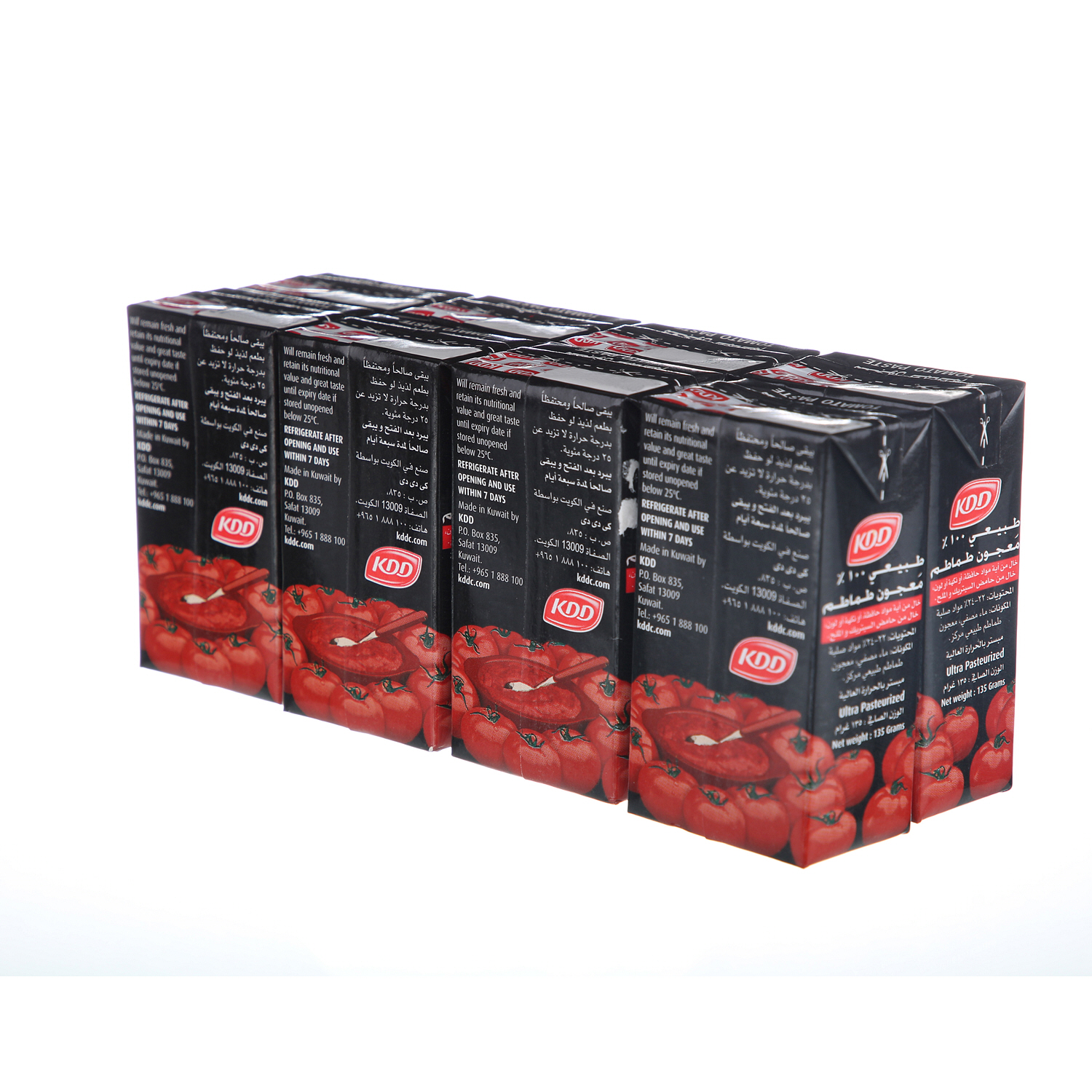 Kdd Tomato Paste 135 g × 8 Pack