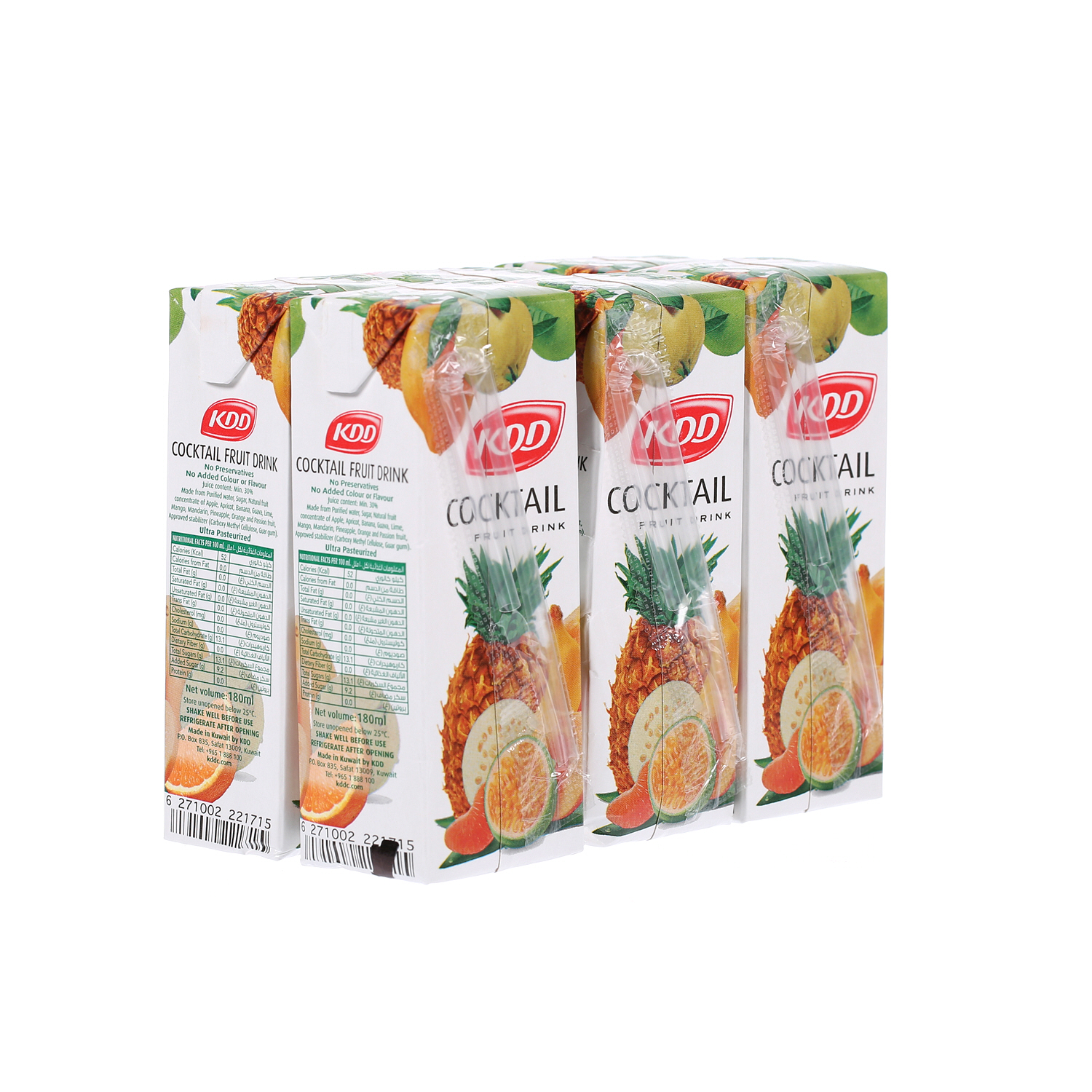 KDD Cocktail Juice 200ml × 6'S