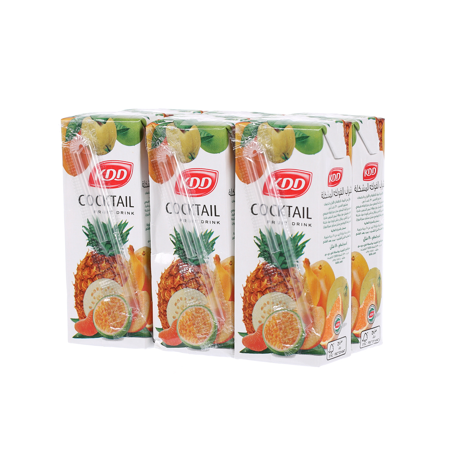 KDD Cocktail Juice 200ml × 6'S