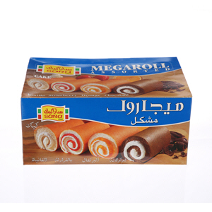 Sara Mega Roll Cake Assorted 60gm × 6'S