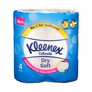 Kleenex Bath Tissue Dry Soft 4 Pack