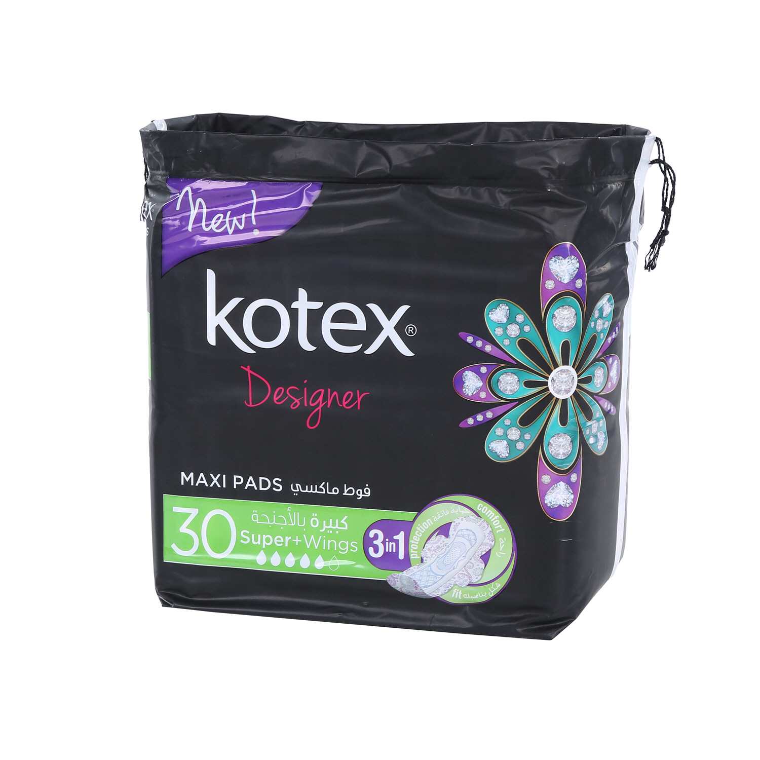 Kotex Designer Maxi Slim Super Wings Sanitary 30 Pads