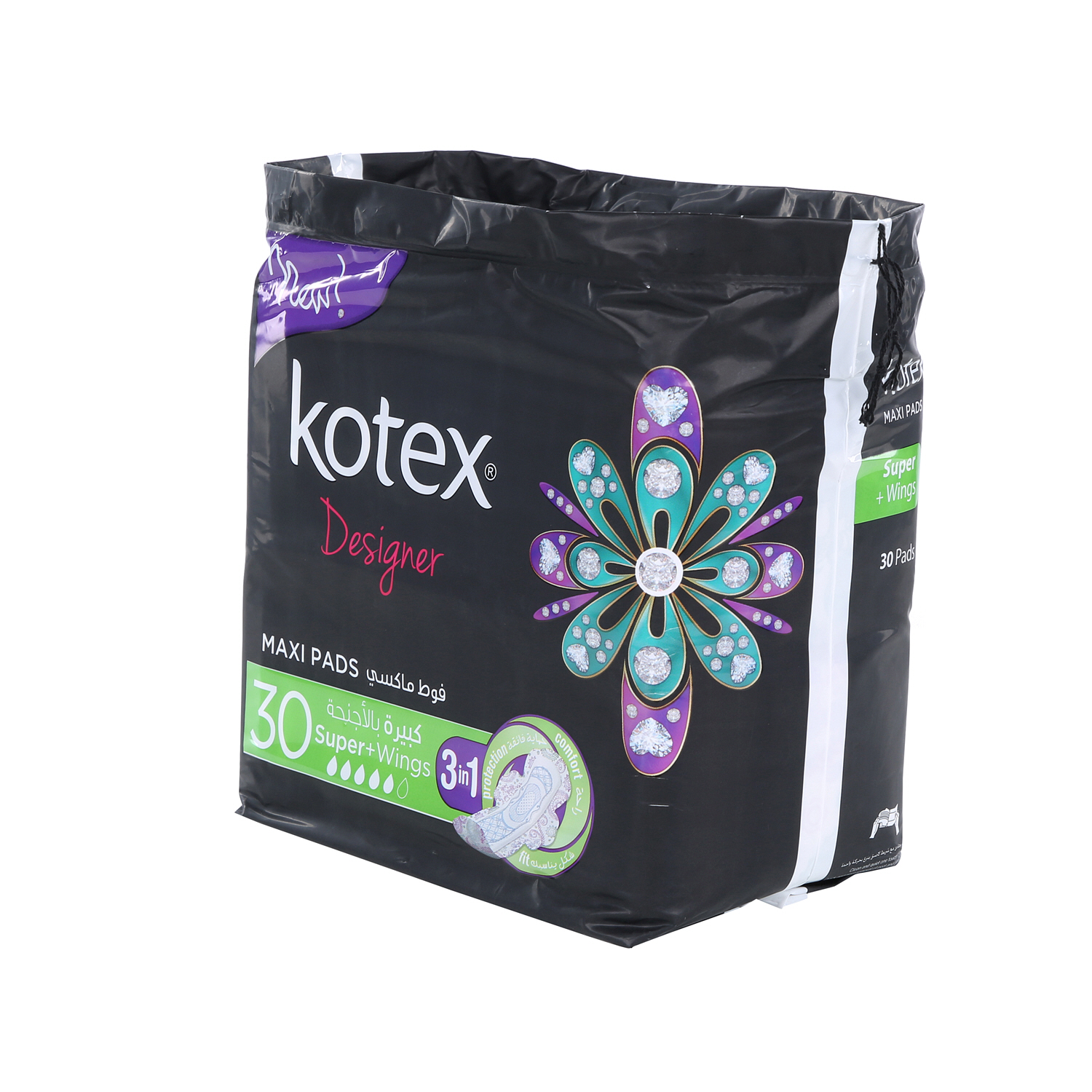 Kotex Designer Maxi Slim Super Wings Sanitary 30 Pads