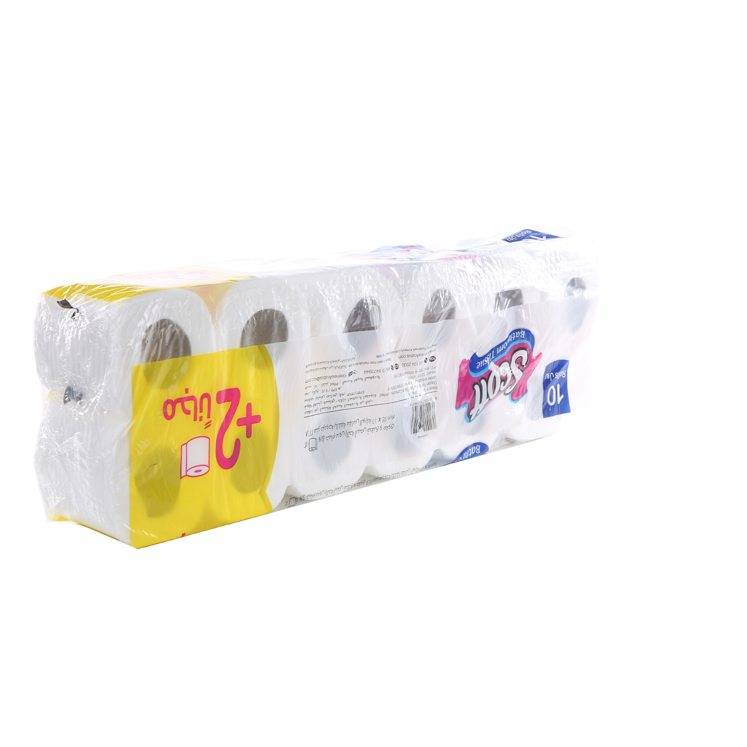 Scott Extra Soft Bathroom Tissue Unscented Roll 10 + 2 Free