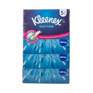 Kleenex Facial Tissue Daily Care 130 Sheet × 5 Pack