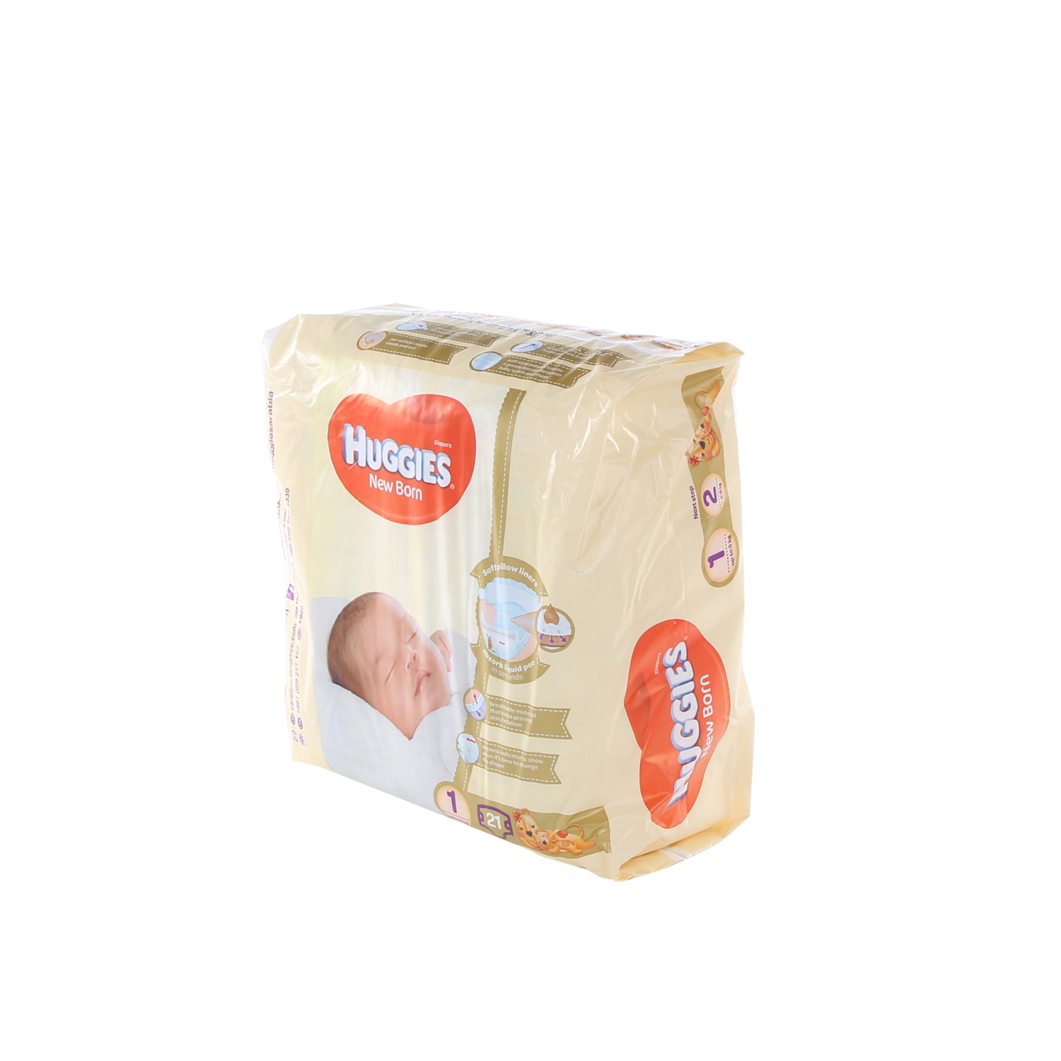 Huggies New Born Size 1 Carry Up to 5 Kg 21 Pieces