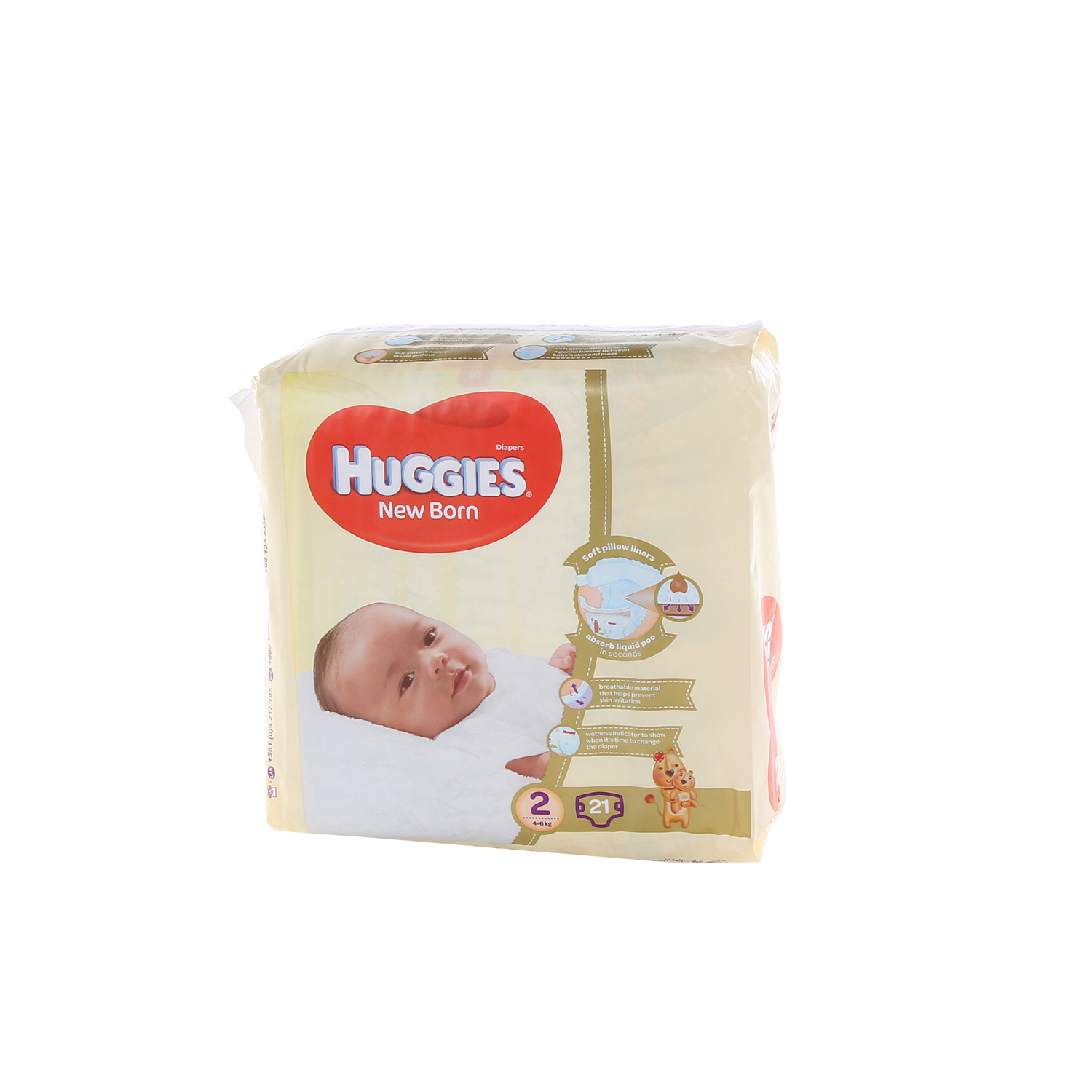 Huggies Pure & Natural Diapers Organic Cotton No.2