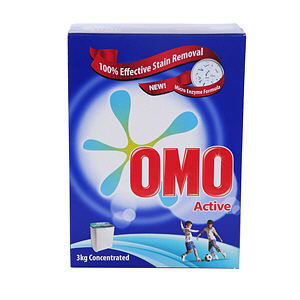 Omo Laundry Powder Detergent for Top Load Machine Semiautomatic for Unbeatable Stain Removal 3 Kg