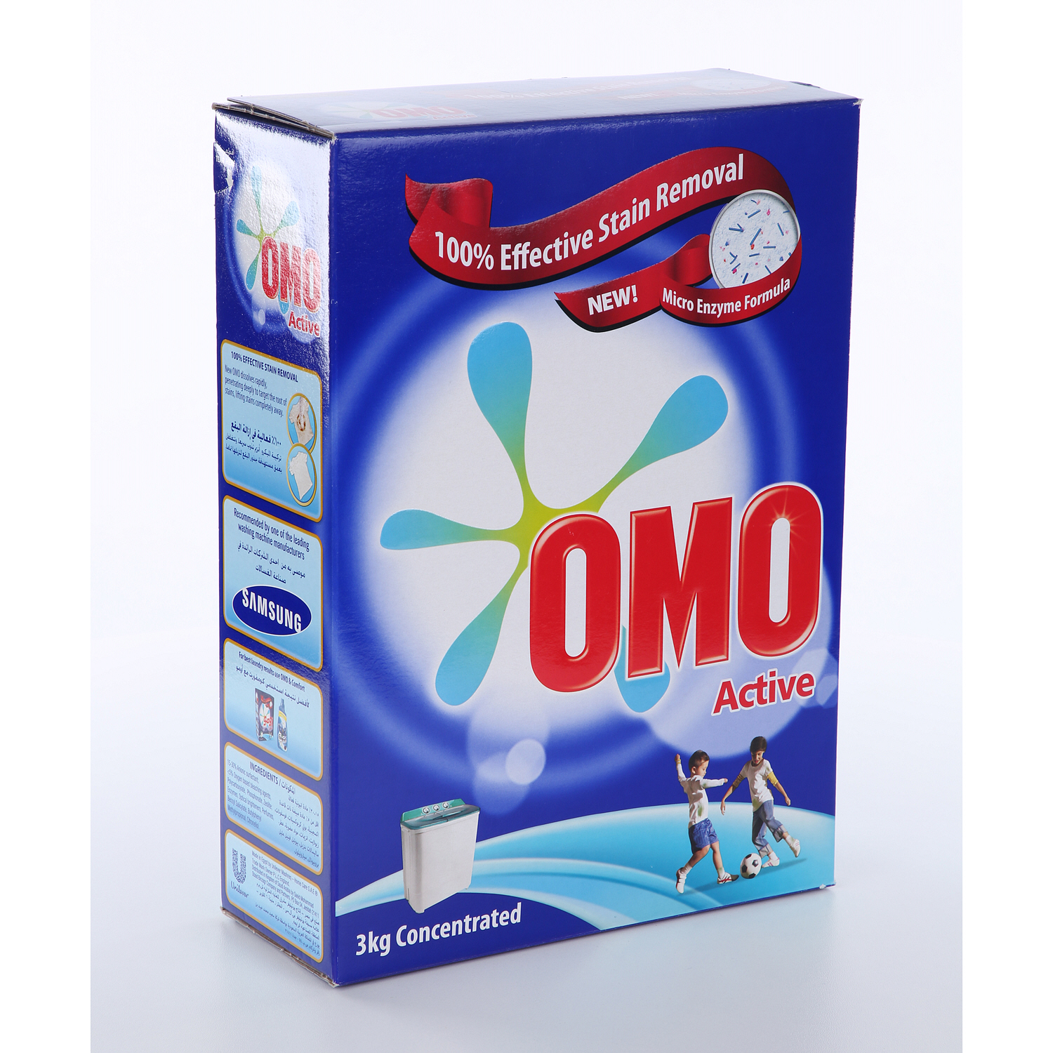 Omo Laundry Powder Detergent for Top Load Machine Semiautomatic for Unbeatable Stain Removal 3 Kg