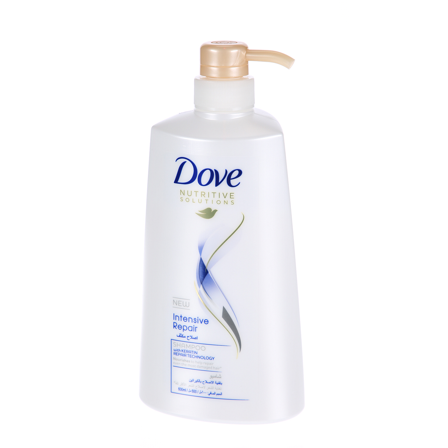 Dove Shampoo for Damaged Hair Intensive Repair Nourishing Care for up to 100% Healthy Looking Hair 600 ml