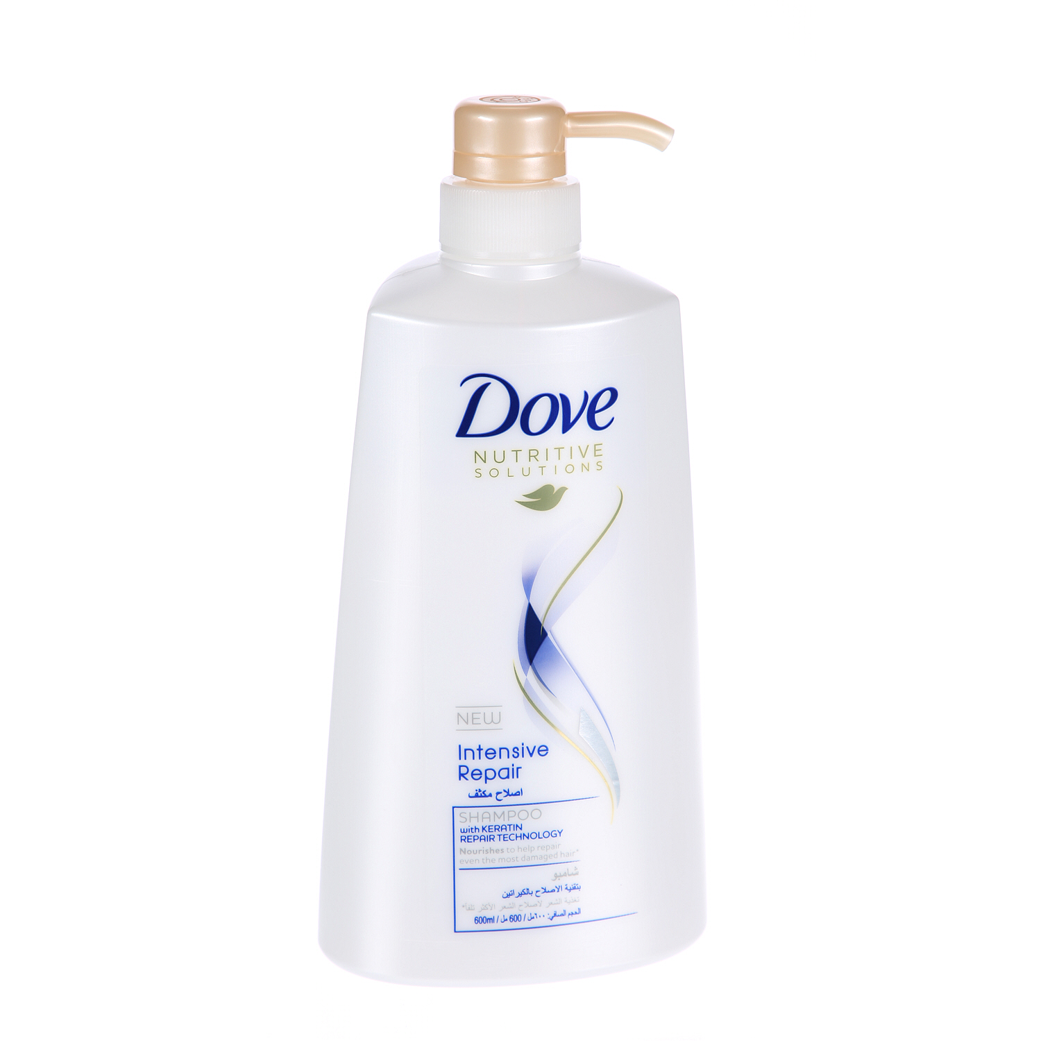 Dove Shampoo for Damaged Hair Intensive Repair Nourishing Care for up to 100% Healthy Looking Hair 600 ml