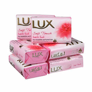 LUX Soap Bar Soft Touch 120gm × 6PCS