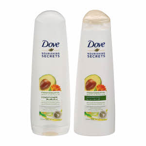 Dove Avocado Fortifying Shampoo 400Ml + Conditioner 320Ml Free