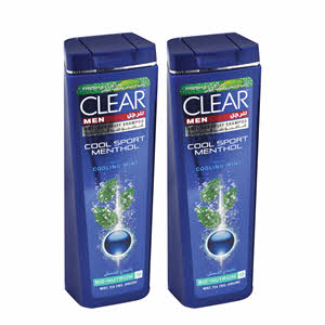 Clear Cool Sport Menthol Anti-Dandruff Shampoo 400ml × 2PCS