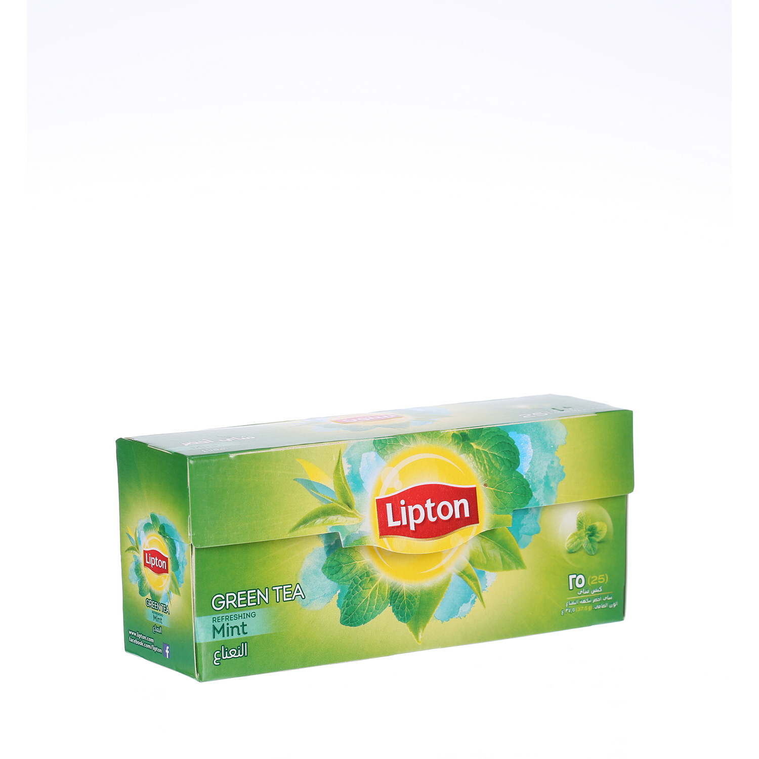ليبتون شاي أخضر بالنعناع 25 × 1.5 جرام