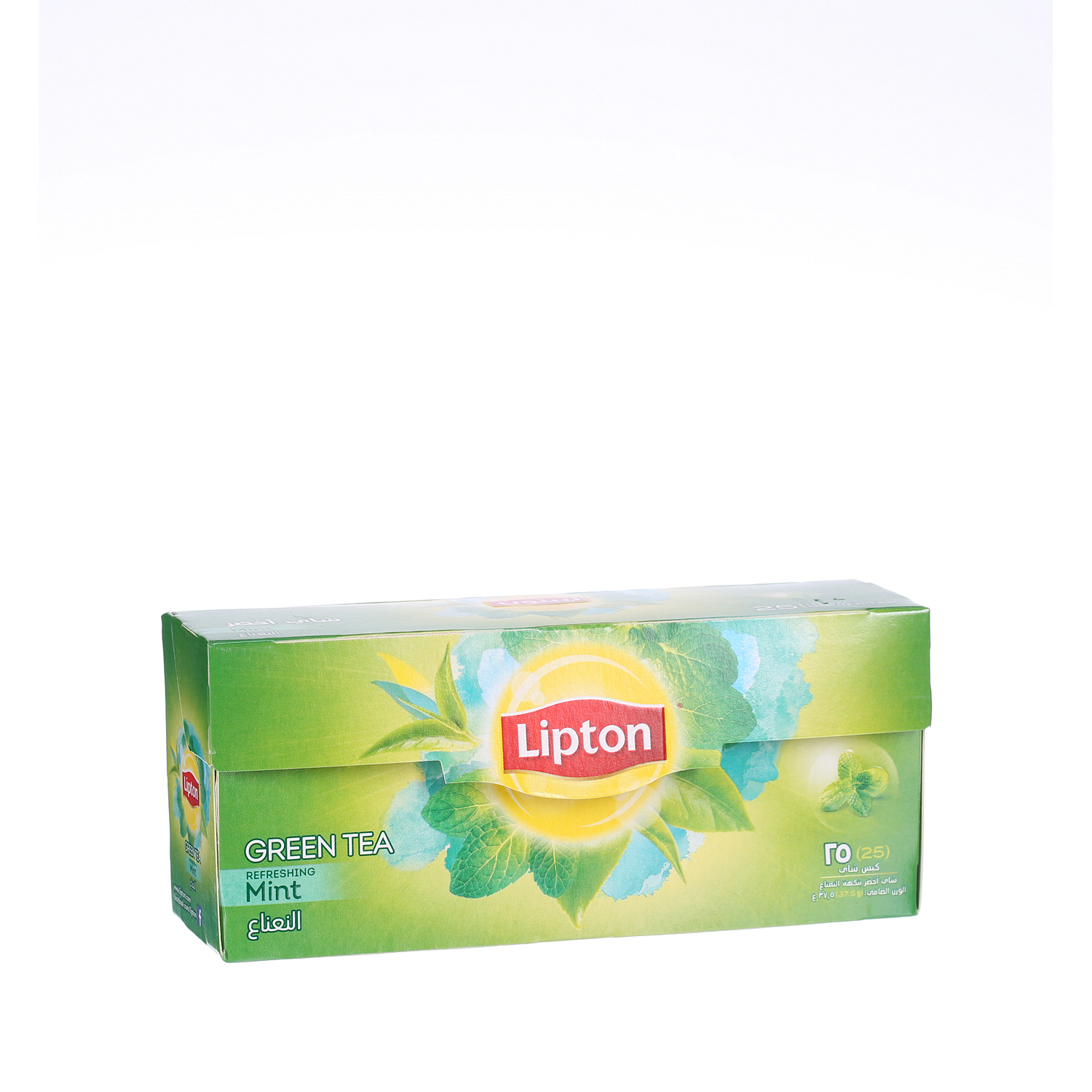 ليبتون شاي أخضر بالنعناع 25 × 1.5 جرام