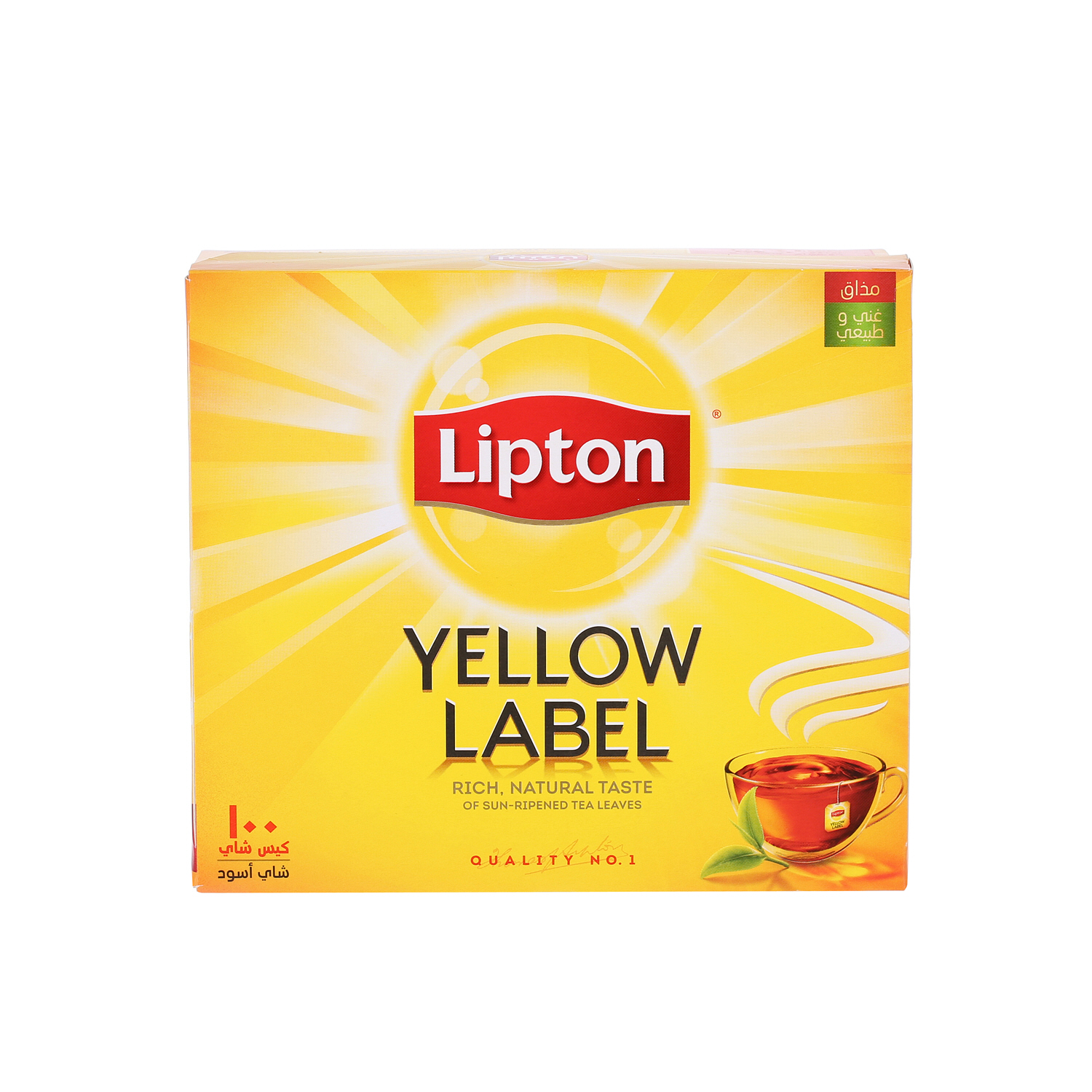ليبتون العلامة الصفراء شاي أسود 2 ج × 100 كيس